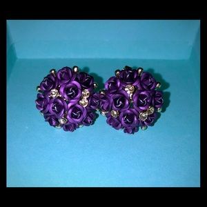 Betsey Johnson Rose Bouquet Earrings